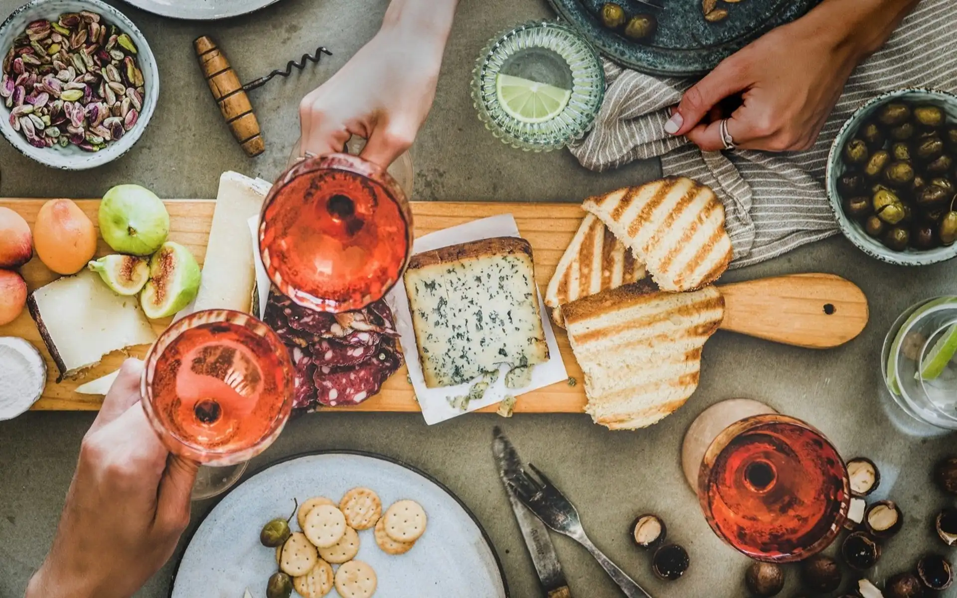 Café Taureau catering spread